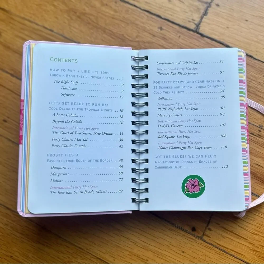 The Little Pink Book of Frozen Drinks – Mini Cocktail Recipe Book